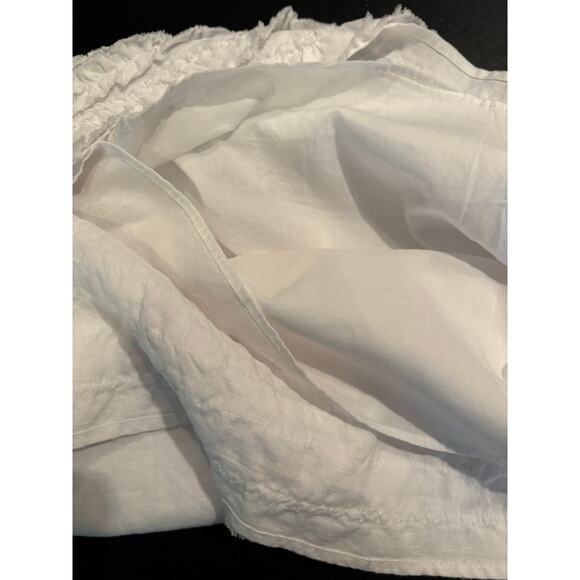 NWT Tommy Bahama Two Palms Ruffle Skirt White 100% Linen, Lined Size 12 - Picture 5 of 5